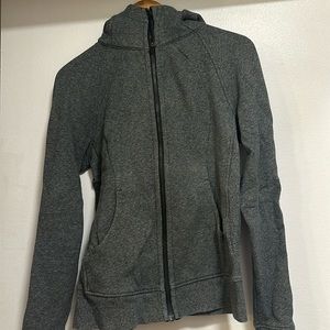 Lululemon Heather Gray Scuba Full Zip Up